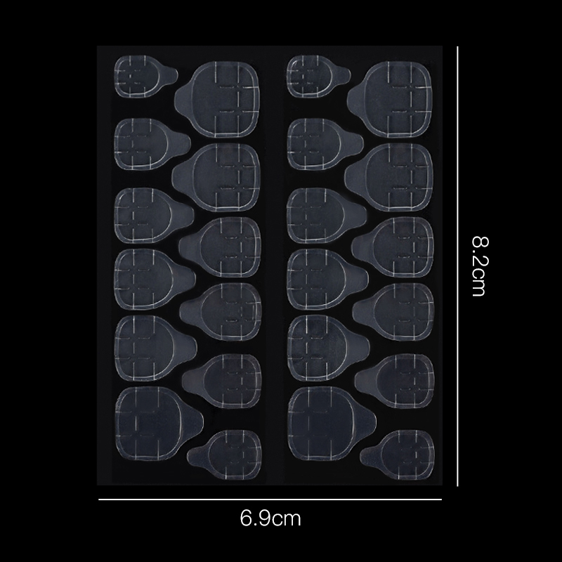 Description Picture 5 of item24/120/240pcs Double Sided False Nail Art Adhesive Tape Glue Sticker DIY Tips Fake Nail Acrylic Manicure Gel Makeup Tool